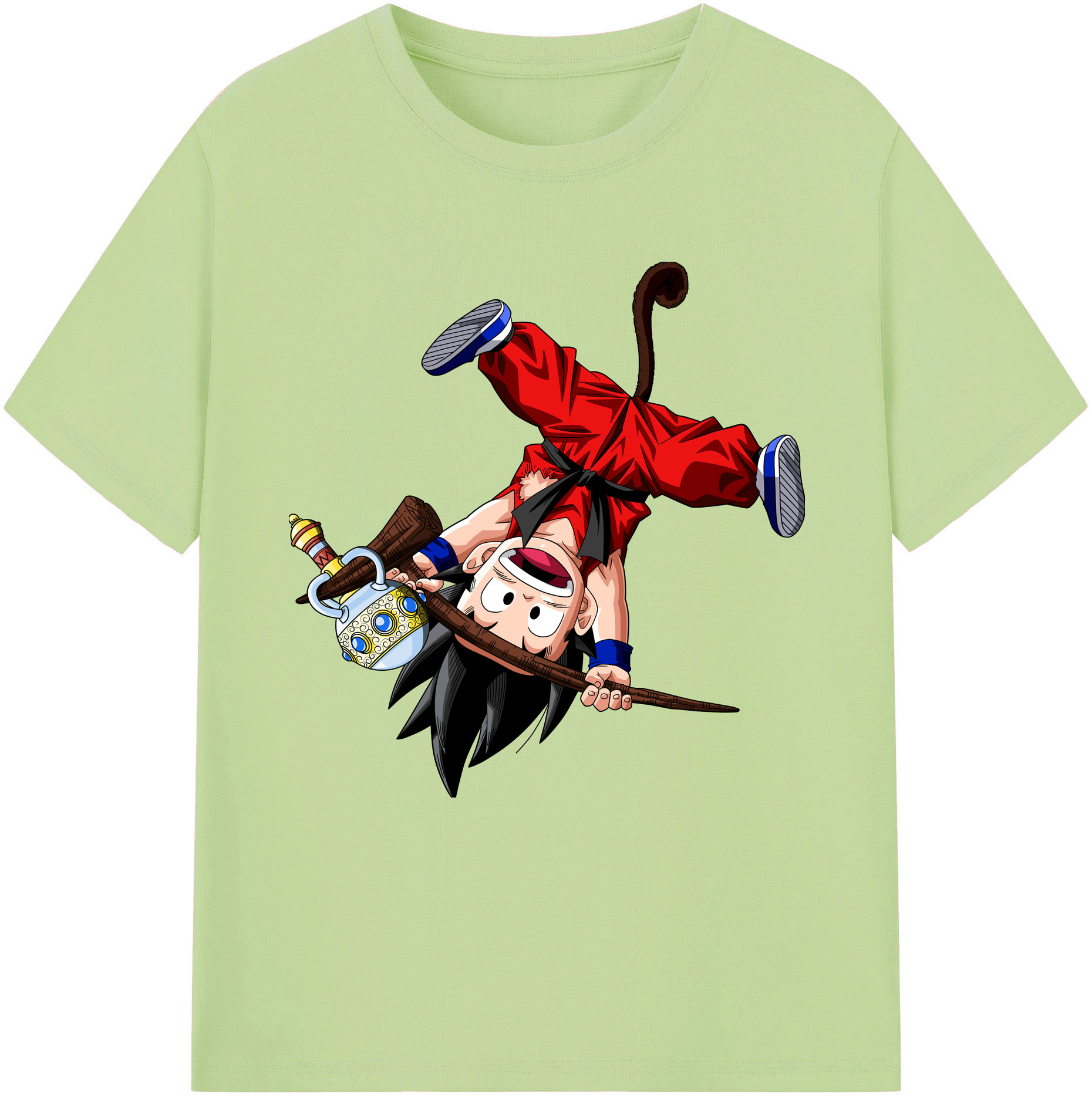 （画像用） ドラゴンボール 孫悟空（そん ごくう）Son Goku カカロット DRAGON BALL Kakarotto 綿100％半袖Tシャツ（フロントプリント）